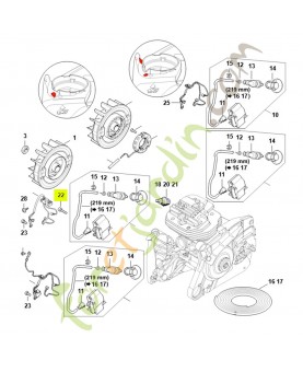 Vis cylind. is-m4x20 9022-341-0710 - Pièce de détachée Sithl / Vicking