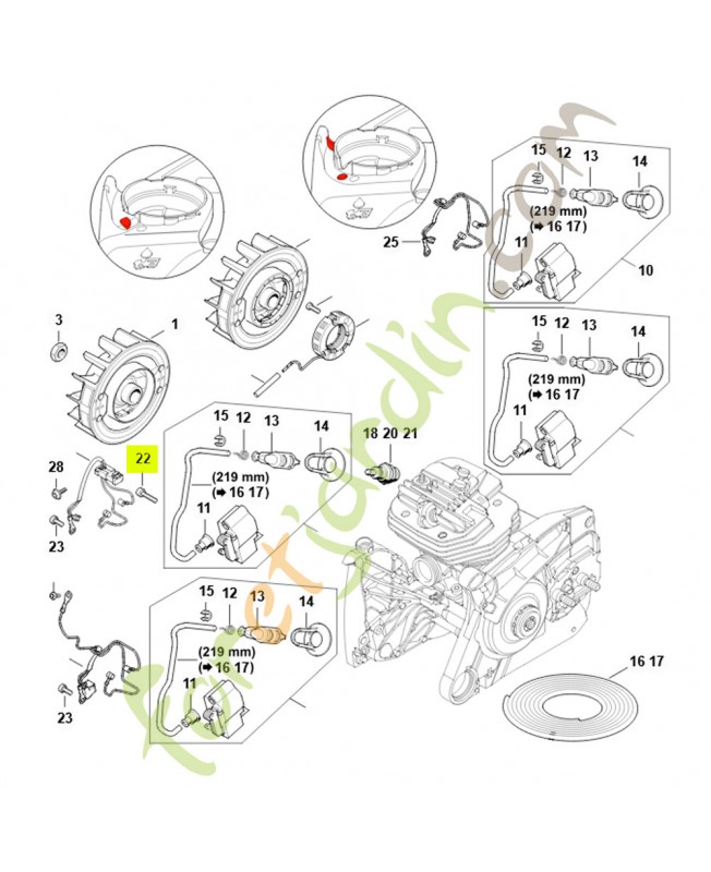 Vis cylind. is-m4x20 9022-341-0710 - Pièce de détachée Sithl / Vicking