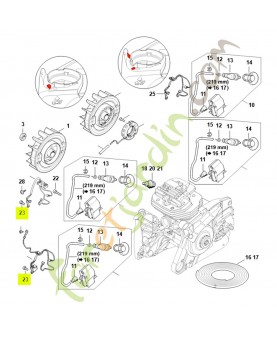 Vis cyl. is m4x10 9022-341-0650. Pièce de rechange Sithl / Vicking