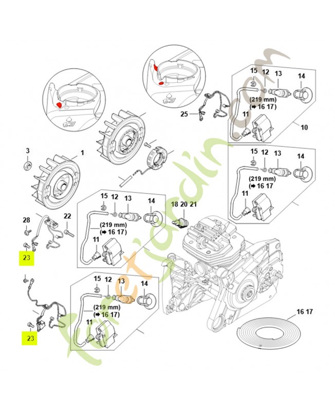 Vis cyl. is m4x10 9022-341-0650. Pièce de rechange Sithl / Vicking