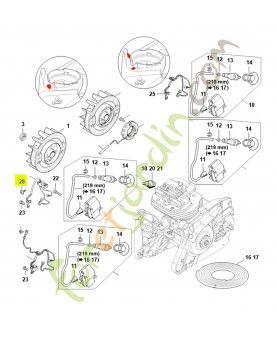 Vis p4x12 9104-003-3002- Pièce de détachée Sithl / Vicking