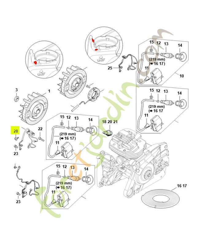 Vis p4x12 9104-003-3002- Pièce de détachée Sithl / Vicking
