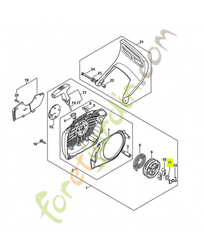 Rondelle 1119-162-8925 Stihl pour tronconneuse  MS