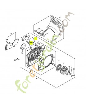 Poignée elasto 1122-190-3400. Pièce détachée Stihl