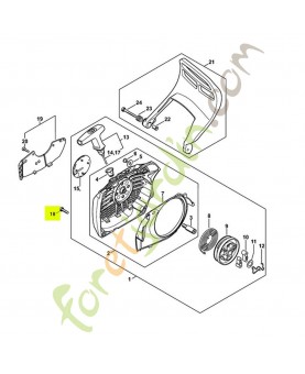 Vis cylindrique is m5 x 20 9022-371-1020. Pièce détachée Stihl