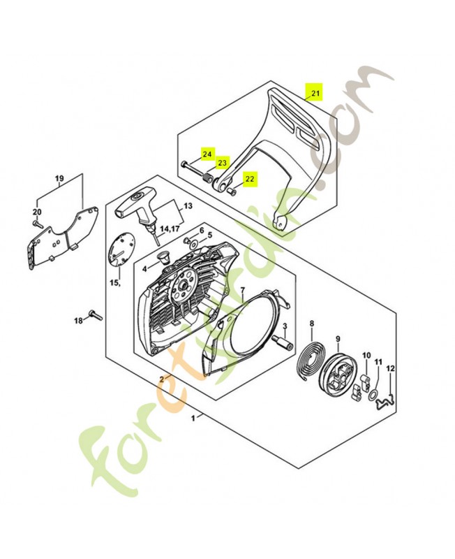 Protege main ms 661 1144-790-9100- Pièce détachée Stihl / Vicking