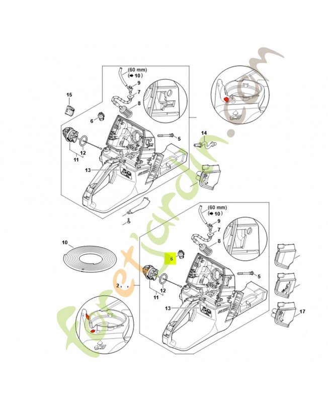 Aération de réservoir Stihl réf. 0000-350-5800