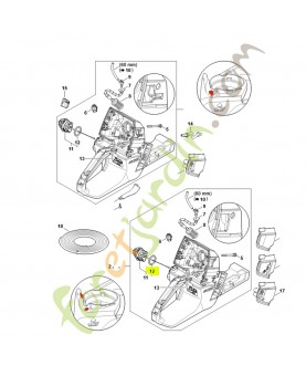 Joint torique 25x3,5 9645-948-7734. Pièce détachée Stihl / Vicking