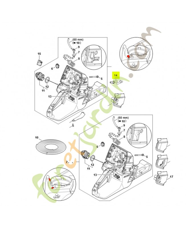 Tuyau d impulsion 1144-141-8600- Pièce détachée Stihl / Vicking Tuyau d impulsion 1144-141-8600- Pièce détachée Stihl / Vicking