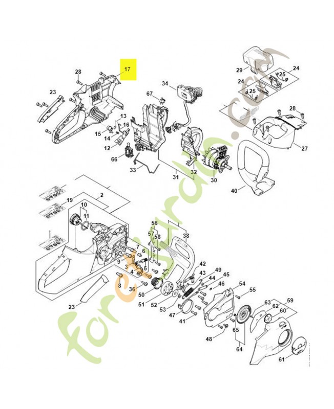 Carter de poignée Carter de poignée