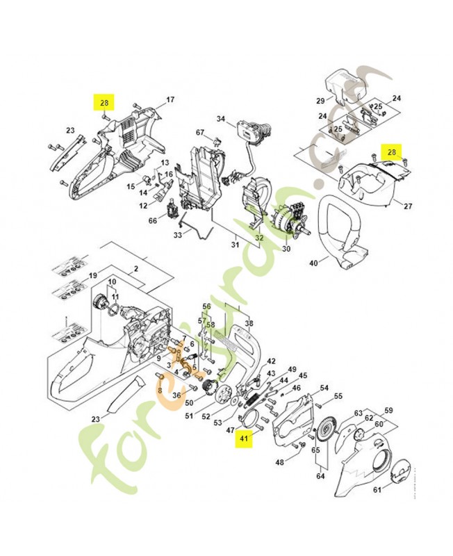 Vis parker is p6 x 19 Stihl ref. 9074-478-4425