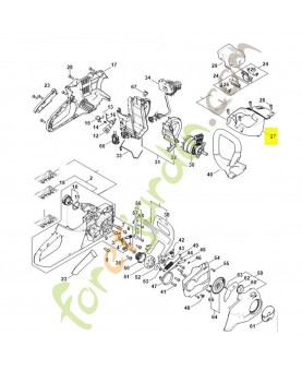 Couvercle de logement pour batterie AP Stihl