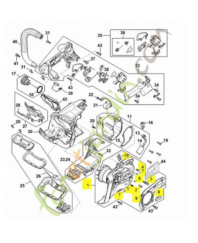 Moteur électrique avec carter