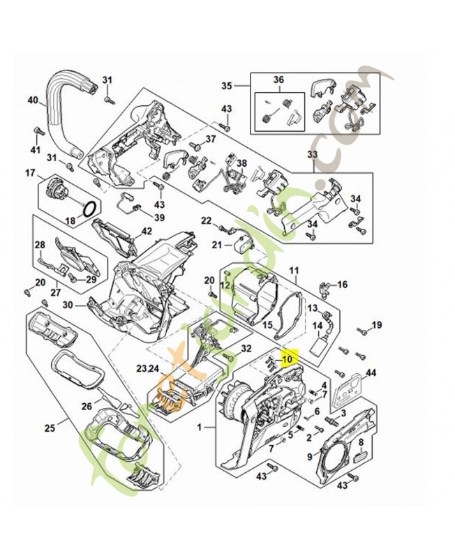 Vis cylindrique is m4 x 12 stihl réf : 9022-313-0660