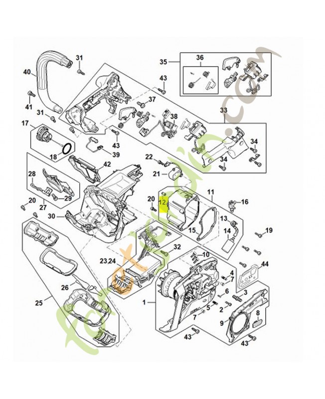 Soupape Stihl ref. 1128-640-9100