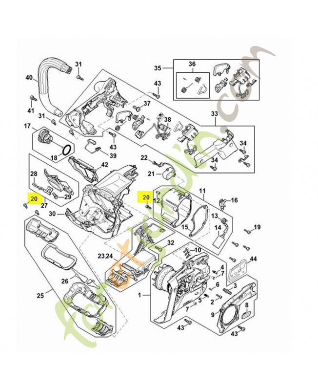 Vis cylindrique is m4 x 12 stihl réf : 9022-313-0660