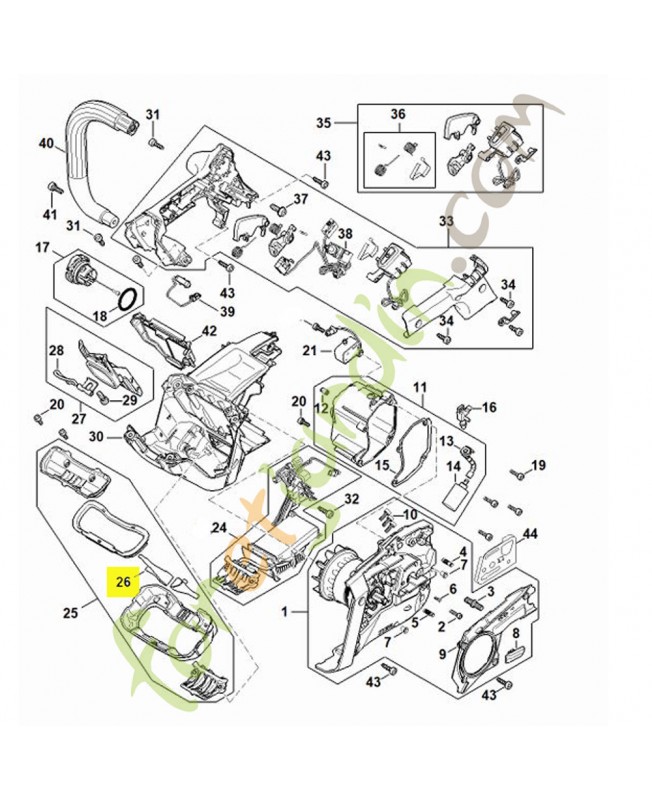 Ressort stihl réf. MA01-791-3100