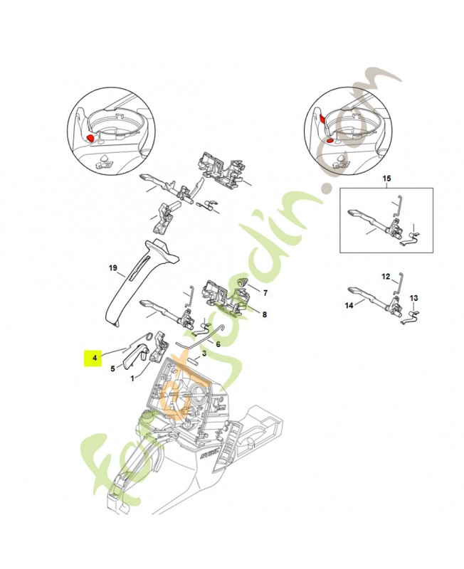 Ressort coude 1117-182-4500- Pièce détachée Stihl