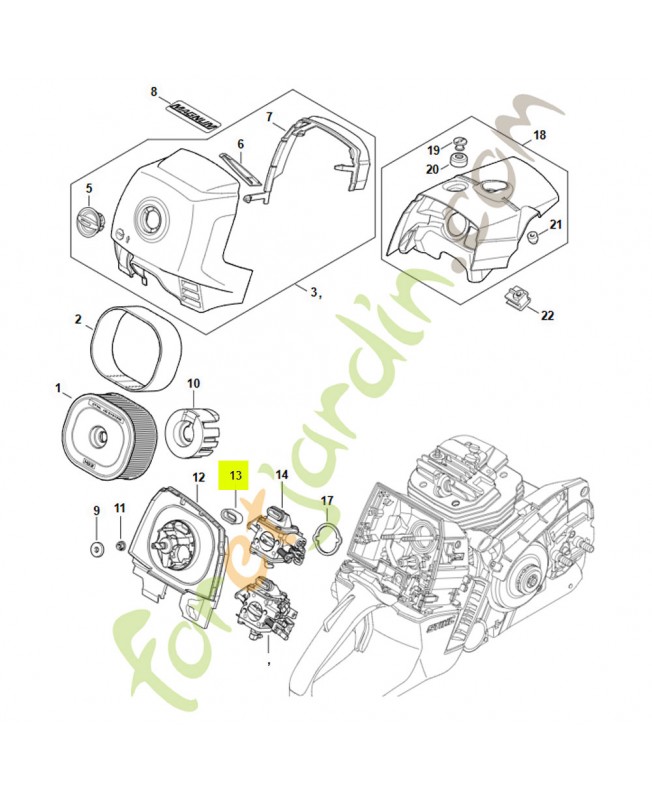 Manchon 1124-121-9100- Pièce de détachée Sithl / Vicking