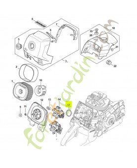 Rondelle 1128-121-8600- Pièce de détachée Sithl / Vicking