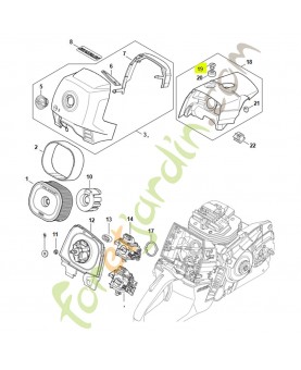 Ecrou a fente 0000-084-7000- Pièce détachée Stihl / Vicking