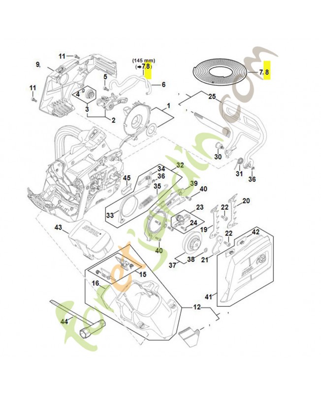 Tuyau essence 10 mètre