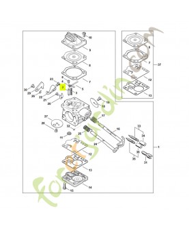 Pointeau d'admission 4126-121-5170- Pièce détachée Stihl / Vicking
