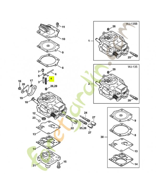 Ressort stihl référence 1117-122-3005