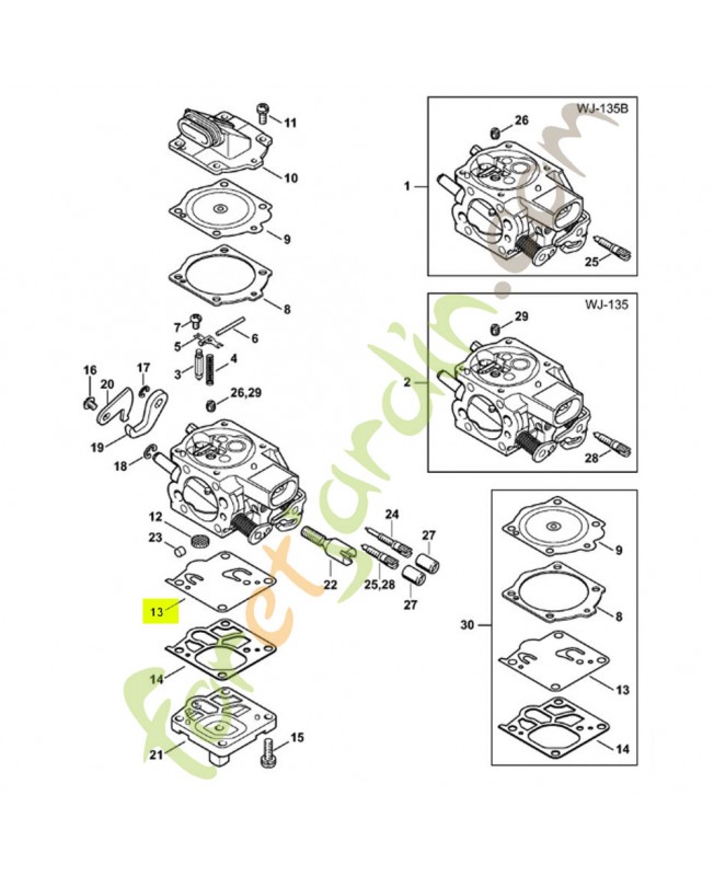 Membrane de pompe 1115-121-4800 - Pièce détachée Stihl / Vicking