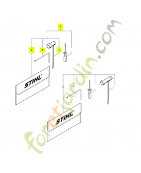Jeu d outils 1144-890-1400 - Pièce de détachée Sithl / Vicking