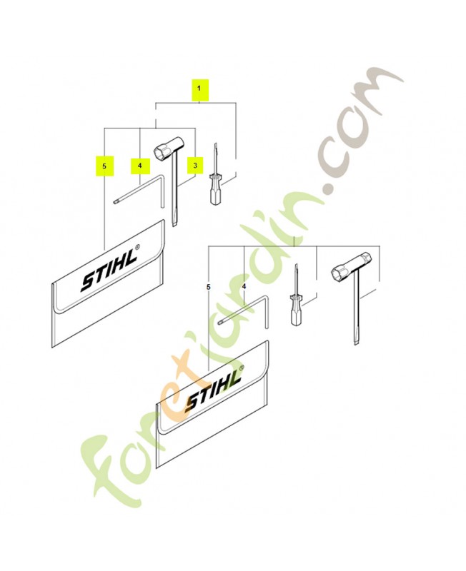 Jeu d outils 1144-890-1400 - Pièce de détachée Sithl / Vicking