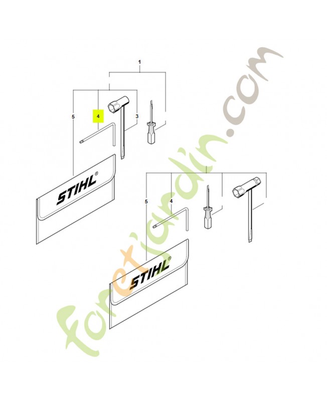Tournevis 5x120x70 0812-370-1000- Pièce de détachée Sithl / Vicking