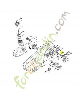 Vis assemblage a embase 1123-664-2400. Pièce détachée Stihl