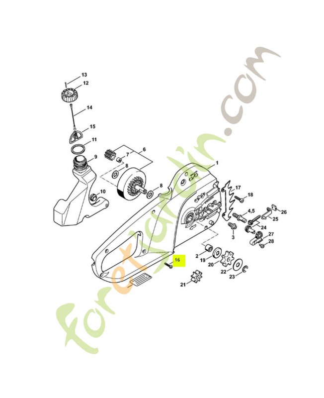 Vis parker p4x19 - Pièce de détachée Sithl / Vicking