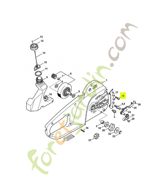 Vis cylindrique is p 5x20 9074-478-4135. Pièce de rechange Sithl / Vicking