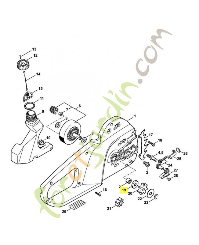 Rondelle 1206-642-7810. Pièce de rechange Sithl / Vicking