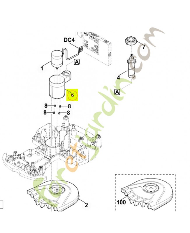 Dispositif d'ajustage 6301-763-4200 - Pièce détachée Stihl / Vicking