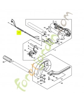 Câble de commande des gaz 4147-180-1109- Pièce détachée Stihl / Vicking