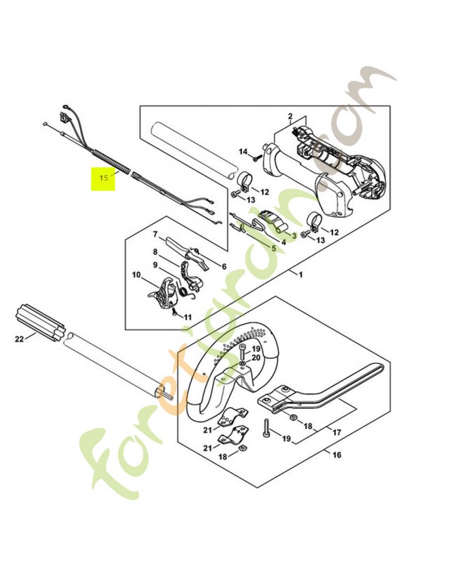 Câble de commande des gaz 4147-180-1109- Pièce détachée Stihl / Vicking Câble de commande des gaz 4147-180-1109- Pièce détachée Stihl / Vicking