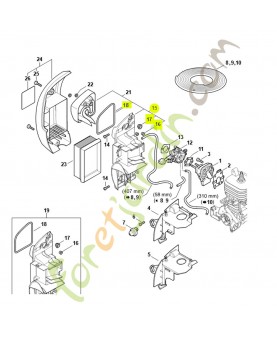 Boitier de filtre 4244-140-2809 - Pièce détachée Stihl