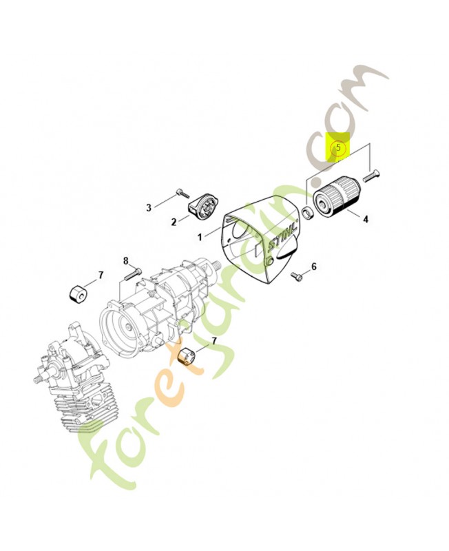 Jeu de pièces de vis 4314-007-1054 - Pièce détachée Stihl