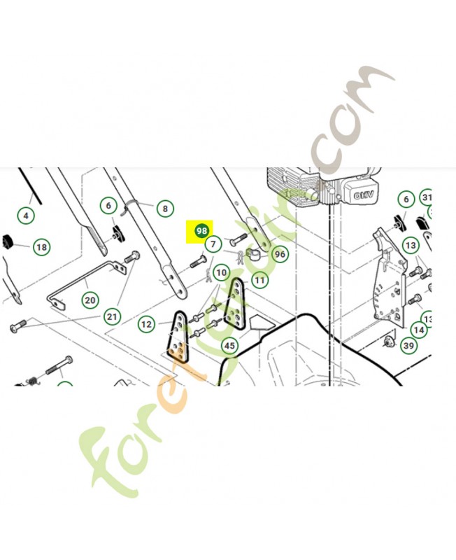 Boulon 586212501- Pièce de détachée Husqvarna