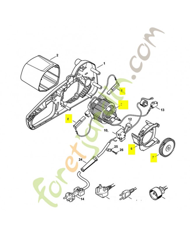 moteur 1208-600-0204- Pièce de détachée Sithl / Vicking