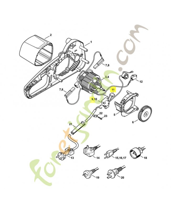 commutateur 1208-430-0501- Pièce de détachée Sithl / Vicking