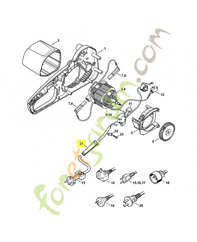 Protection de cable 1204-431-2400- Pièce de détachée Sithl