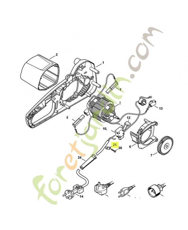 Collier pour câbles 1204-431-2500- Pièce de détachée Sithl