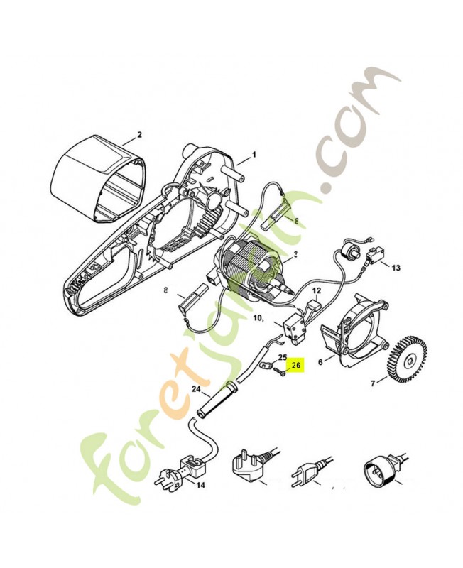 Vis parker p4x19 9074-478-3075- Pièce de détachée Sithl / Vicking