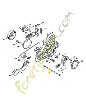 Vis cylindrique 9074-477-4370 - Pièce de détachée Sithl / Vicking