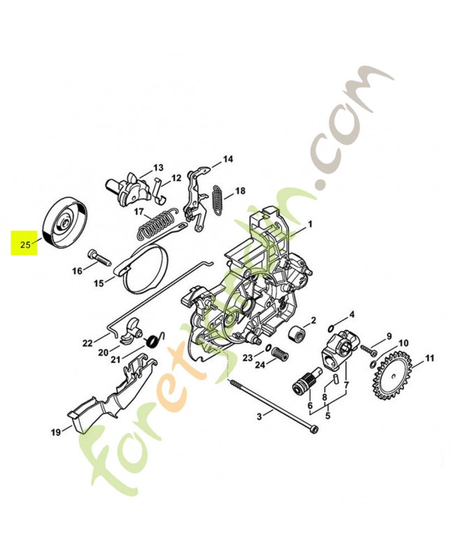 Tambour de frein Stihl réf.1208-160-2400