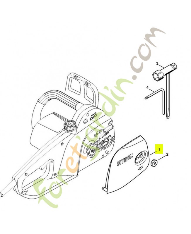 couvercle de pignon 1208-640-1708- Pièce de détachée Sithl / Vicking